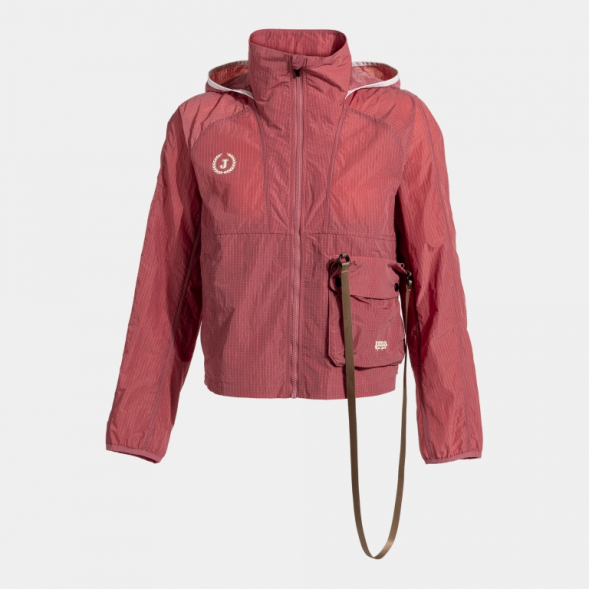 CHAQUETA CON CAPUCHA MIMETIC ROSA