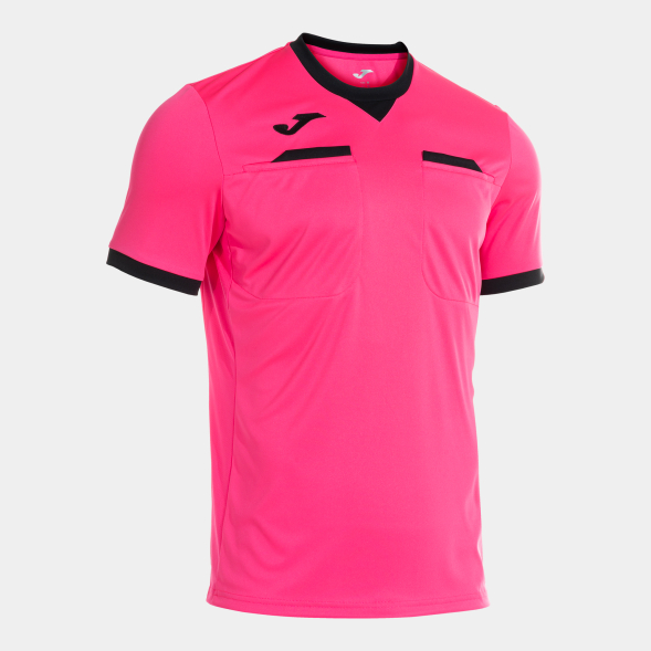 CAMISETA MANGA CORTA REFEREE ROSA FLUOR NEGRO