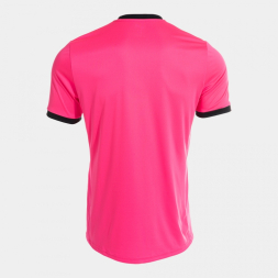 CAMISETA MANGA CORTA REFEREE ROSA FLUOR NEGRO
