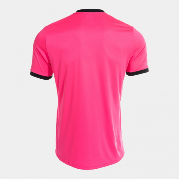 CAMISETA MANGA CORTA REFEREE ROSA FLUOR NEGRO