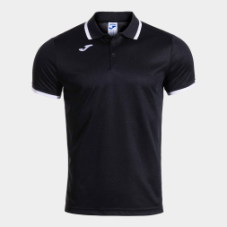 POLO MANGA CORTA COMBI PREMIUM NEGRO BLANCO