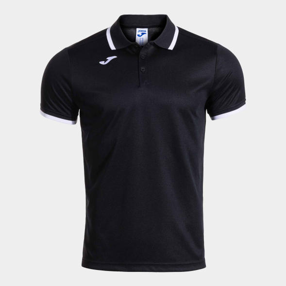 POLO MANGA CORTA COMBI PREMIUM NEGRO BLANCO
