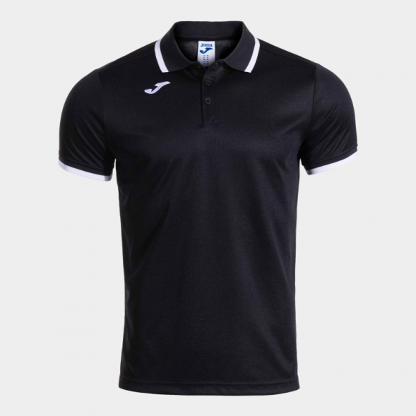 POLO MANGA CORTA COMBI PREMIUM NEGRO BLANCO