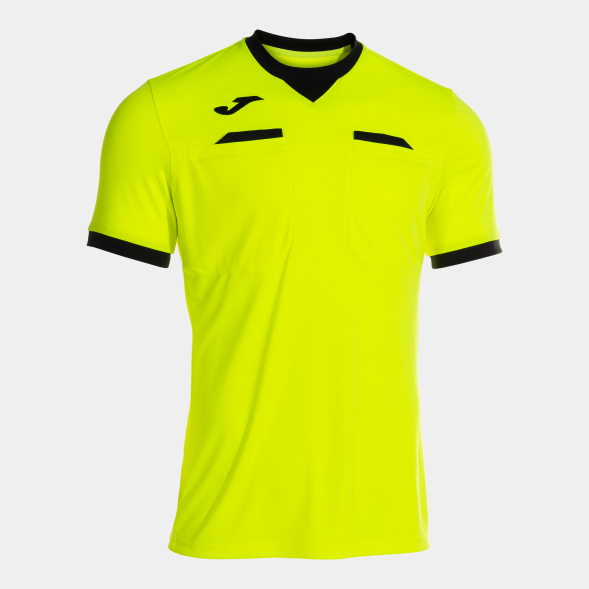 CAMISETA MANGA CORTA REFEREE AMARILLO FLUOR NEGRO