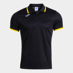 POLO MANGA CORTA COMBI PREMIUM NEGRO AMARILLO