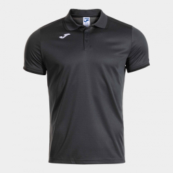 POLO MANGA CORTA COMBI PREMIUM ANTRACITA NEGRO