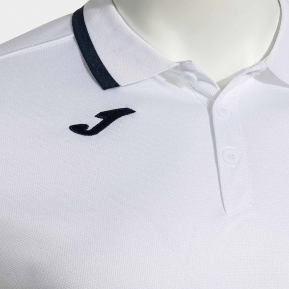 POLO MANGA CORTA COMBI PREMIUM BLANCO DARK NAVY
