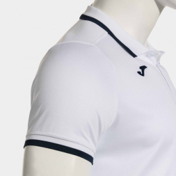 POLO MANGA CORTA COMBI PREMIUM BLANCO DARK NAVY