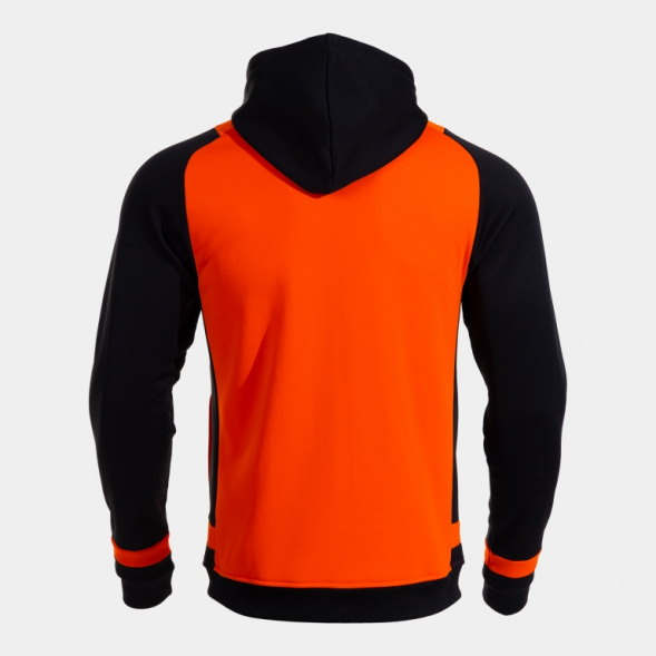 CHAQUETA CON CAPUCHA LIDER NARANJA NEGRO