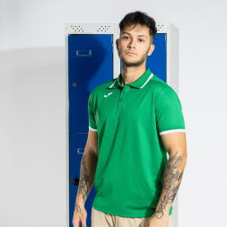 POLO MANGA CORTA COMBI PREMIUM VERDE BLANCO
