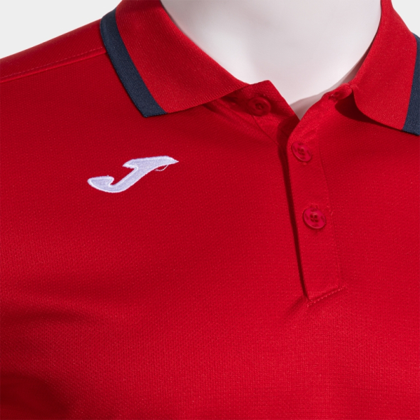 POLO MANGA CORTA COMBI PREMIUM ROJO DARK NAVY