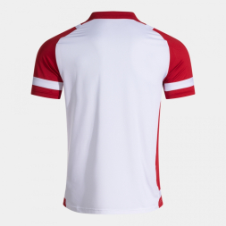 POLO MANGA CORTA LIDER BLANCO ROJO
