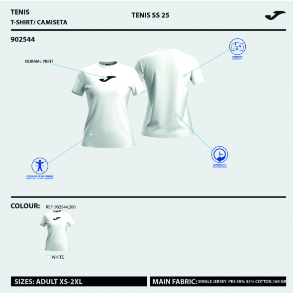 CAMISETA MANGA CORTA CHALLENGE BLANCO