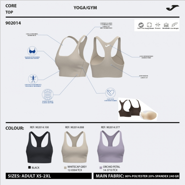 TOP INDOOR GYM NEGRO