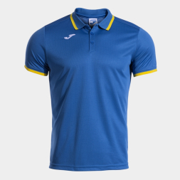 POLO MANGA CORTA COMBI PREMIUM ROYAL AMARILLO