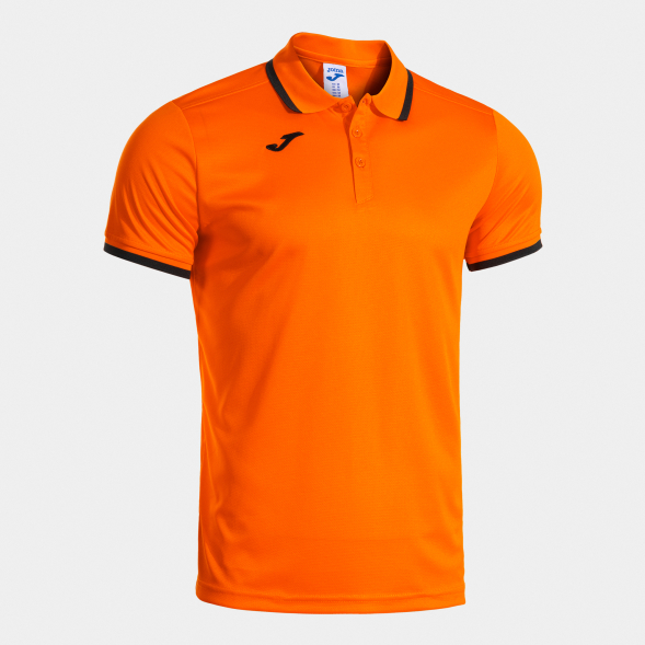 POLO MANGA CORTA COMBI PREMIUM NARANJA NEGRO