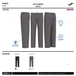 PANTALÓN LARGO STEP NEGRO