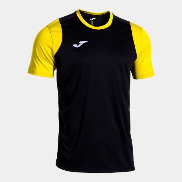 CAMISETA MANGA CORTA CANCHA NEGRO AMARILLO