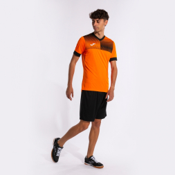 CAMISETA MANGA CORTA ECO SUPERNOVA NARANJA NEGRO