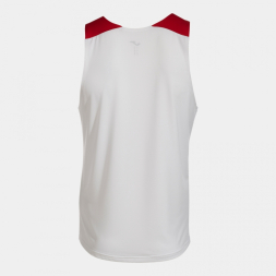 CAMISETA SIN MANGAS ELITE X BLANCO ROJO