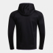 SUDADERA CON CAPUCHA COMBI PREMIUM NEGRO BLANCO