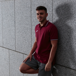 Поло с коротким рукавом CONFORT II Бордовый