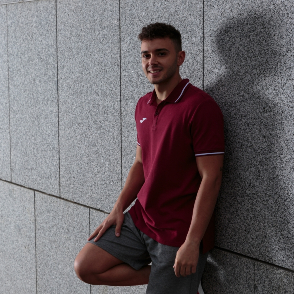 Поло с коротким рукавом CONFORT II Бордовый