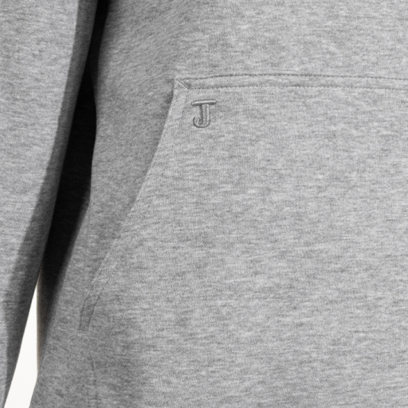 SUDADERA CON CAPUCHA URBAN STREET GRIS MELANGE