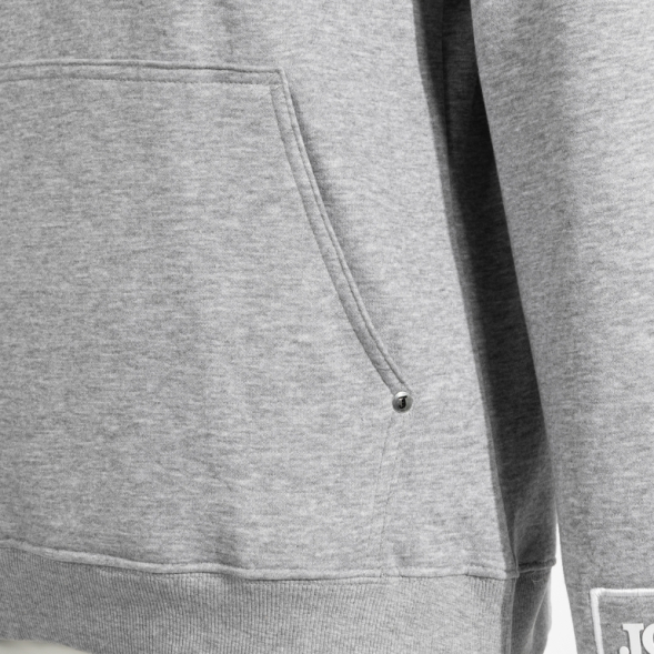 SUDADERA CON CAPUCHA URBAN STREET GRIS MELANGE