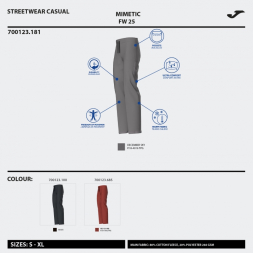 PANTALÓN LARGO MIMETIC GRIS