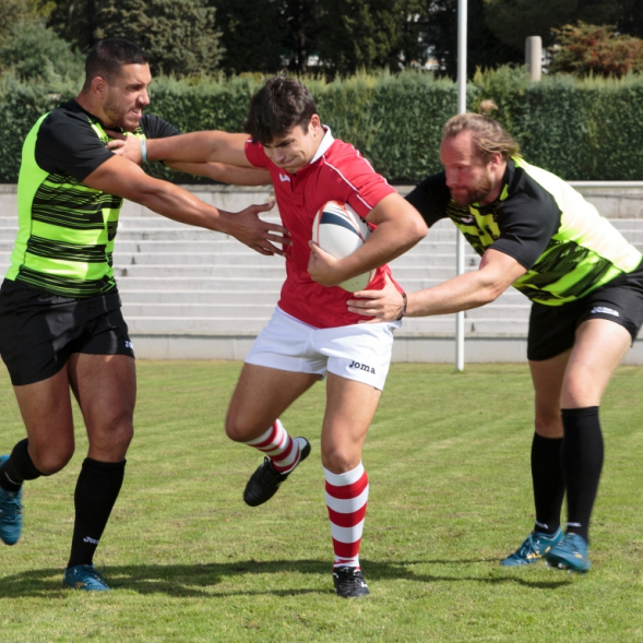 Поло с коротким рукавом PERFORMANCE RUGBY Красный