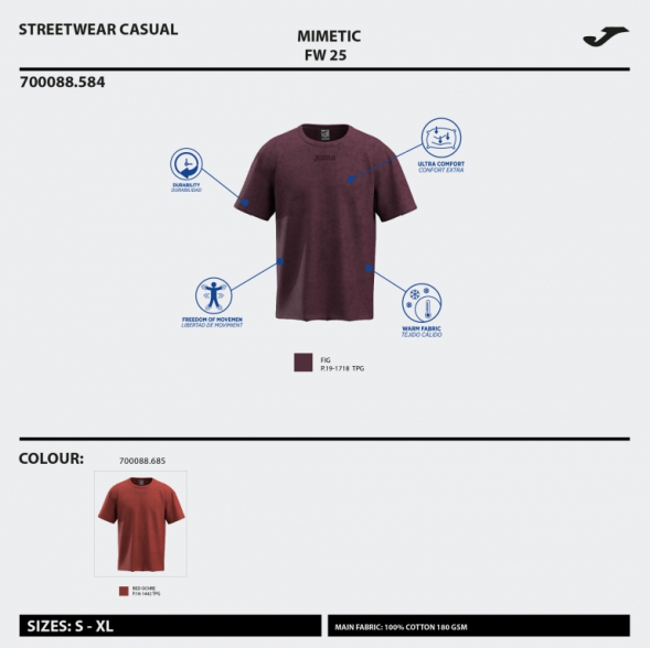 CAMISETA MANGA CORTA MIMETIC BLANCO