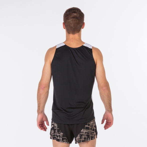 Майка на бретельках RECORD II Черный-белый