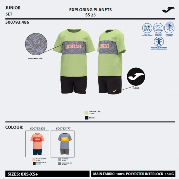 SET KIDS CAMP AZUL GRIS