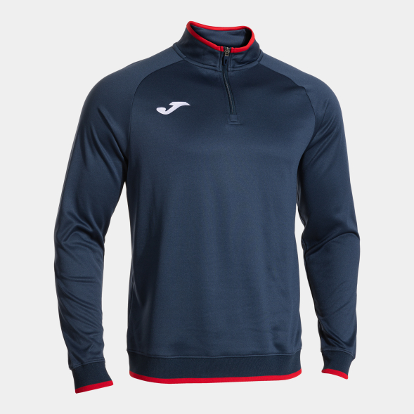 SUDADERA COMBI PREMIUM DARK NAVY ROJO