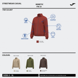 CHAQUETA MIMETIC NEGRO