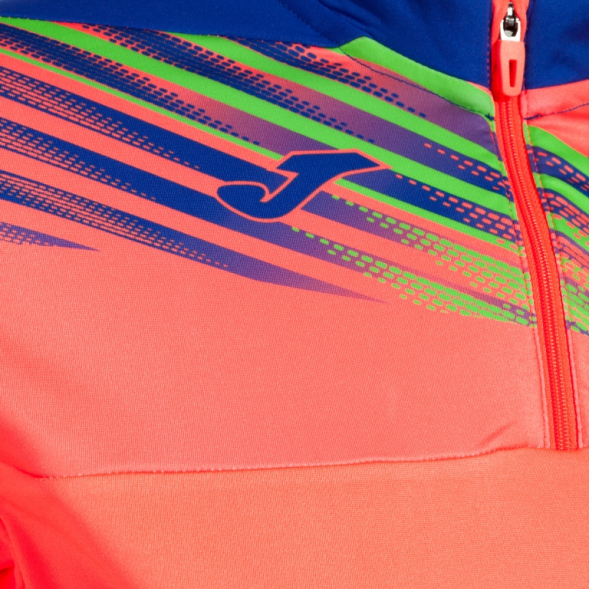 SUDADERA ELITE X CORAL FLUOR ROYAL