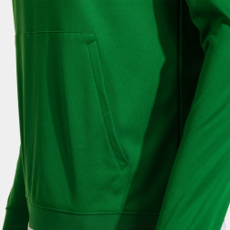 SUDADERA CON CAPUCHA COMBI PREMIUM VERDE BLANCO