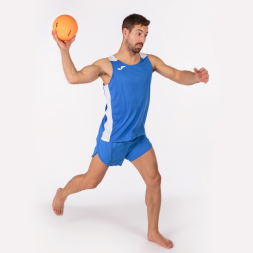 Майка на бретельках RECORD II Синий-белый