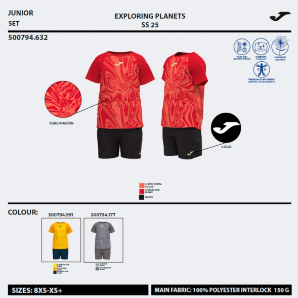 SET KIDS CAMP CORAL NEGRO