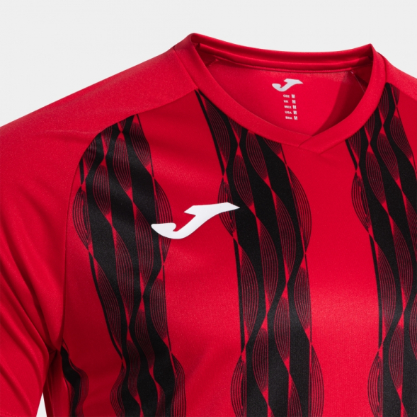 CAMISETA MANGA CORTA INTER V ROJO NEGRO