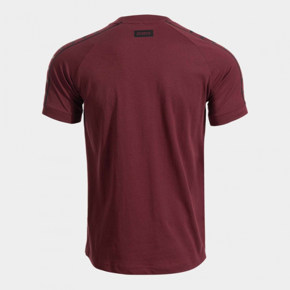 CAMISETA MANGA CORTA HEROIC BURDEOS NEGRO