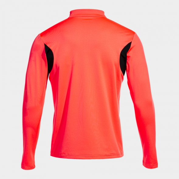 SUDADERA WINNER III CORAL FLUOR NEGRO