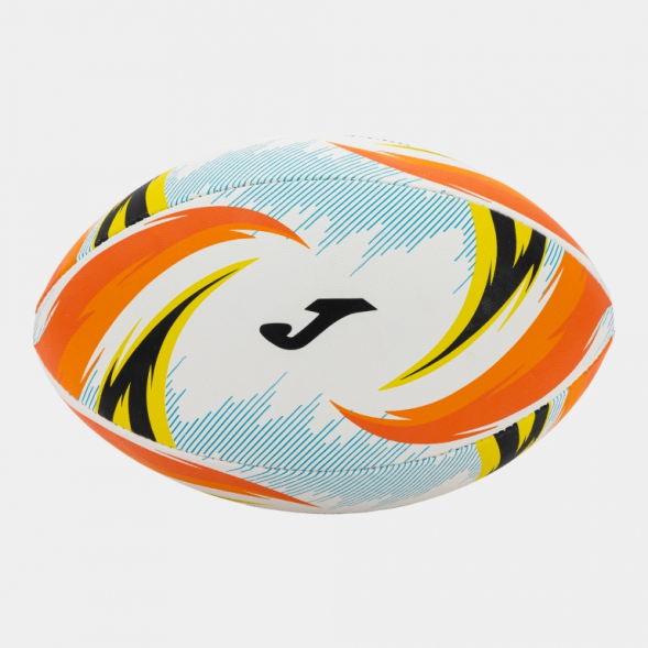 BALÓN J-PRO RUGBY BLANCO NARANJA