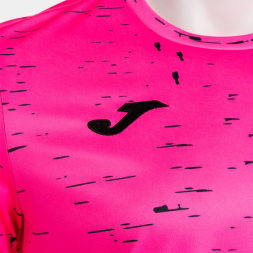 CAMISETA MANGA CORTA PRO TEAM ROSA FLÚOR NEGRO