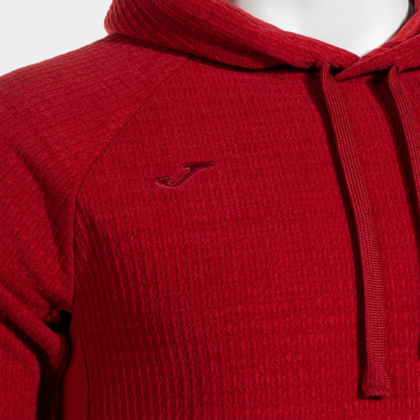 SUDADERA CON CAPUCHA INDOOR-GYM CORAL FLÚOR