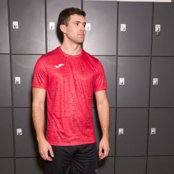 CAMISETA MANGA CORTA PRO TEAM ROJO NEGRO