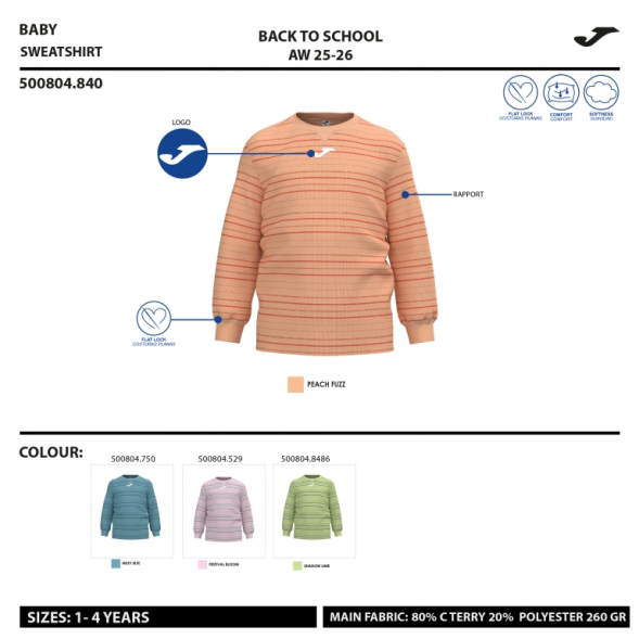 SUDADERA KIDS CAMP AZUL