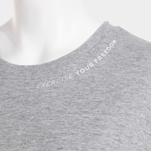 CAMISETA MANGA CORTA URBAN STREET GRIS MELANGE