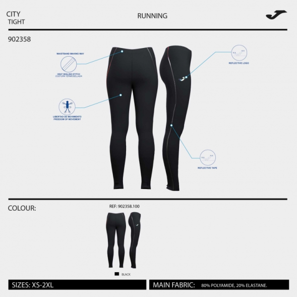 MALLAS LARGAS R-NIGHT NEGRO